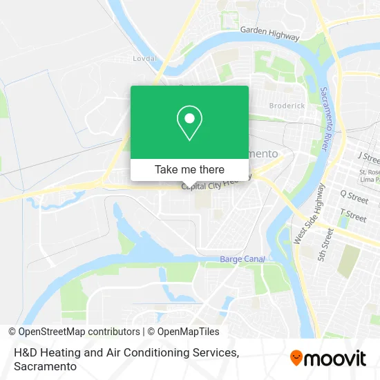 Mapa de H&D Heating and Air Conditioning Services