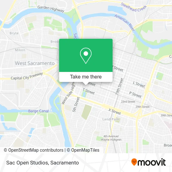 Mapa de Sac Open Studios