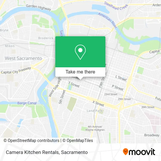 Mapa de Camera Kitchen Rentals