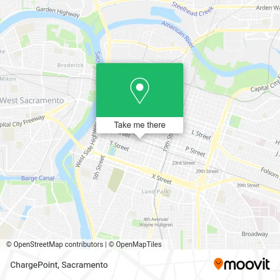 Mapa de ChargePoint