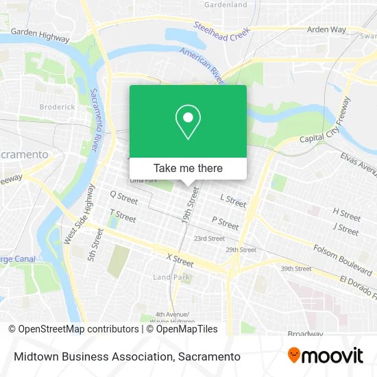 Midtown Business Association map