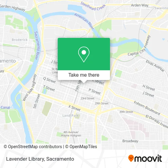 Mapa de Lavender Library