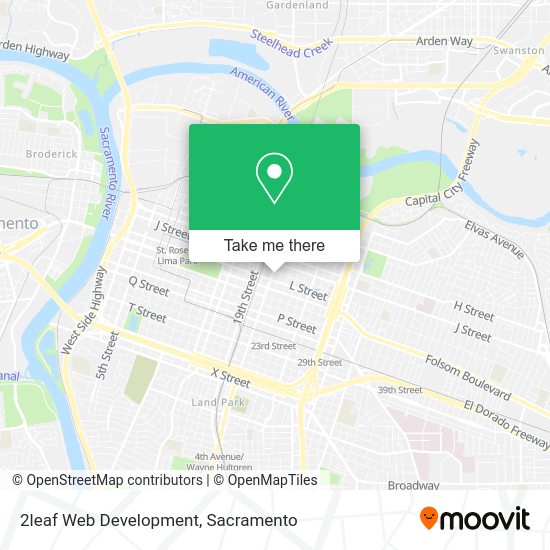 2leaf Web Development map