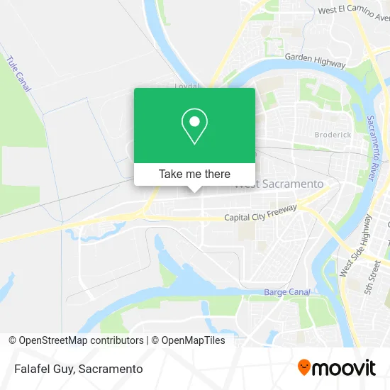 Mapa de Falafel Guy