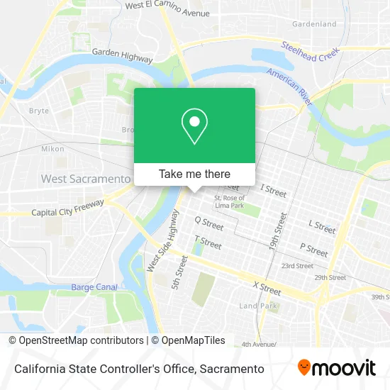 California State Controller's Office map