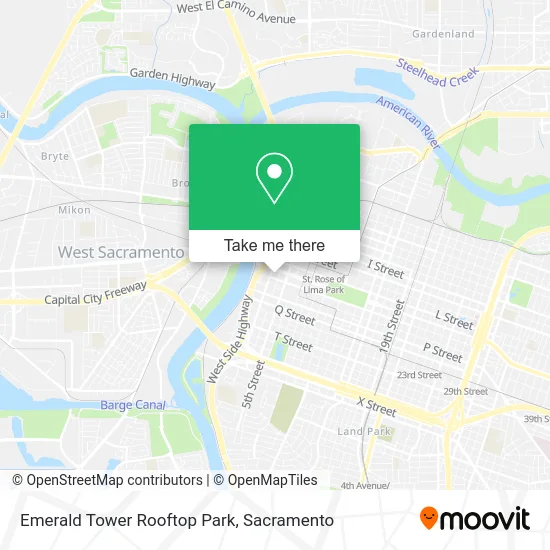 Mapa de Emerald Tower Rooftop Park