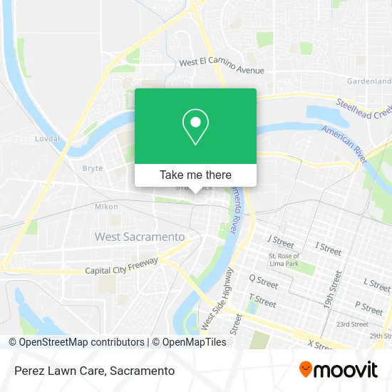 Perez Lawn Care map
