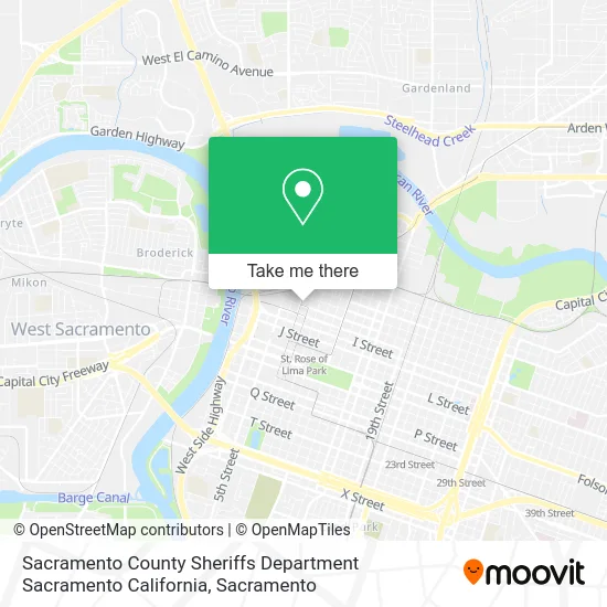 Mapa de Sacramento County Sheriffs Department Sacramento California