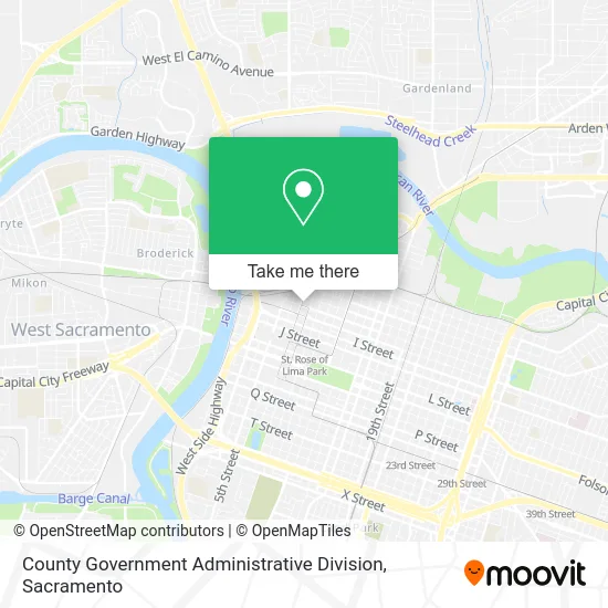 Mapa de County Government Administrative Division