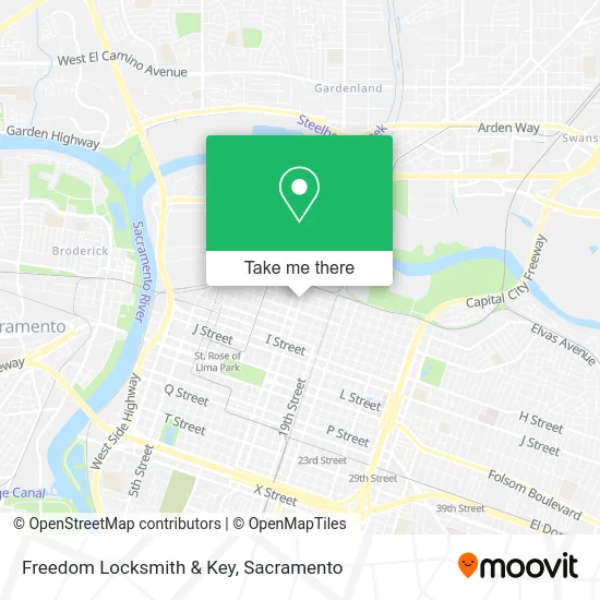 Mapa de Freedom Locksmith & Key