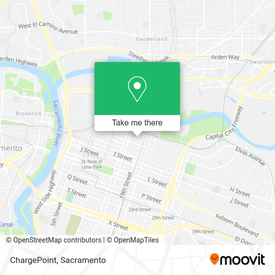 Mapa de ChargePoint
