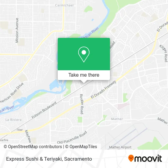 Mapa de Express Sushi & Teriyaki