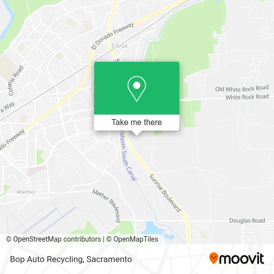 Mapa de Bop Auto Recycling