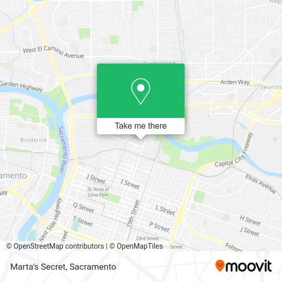 Mapa de Marta's Secret