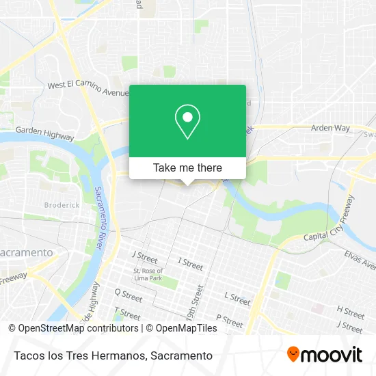 Mapa de Tacos los Tres Hermanos