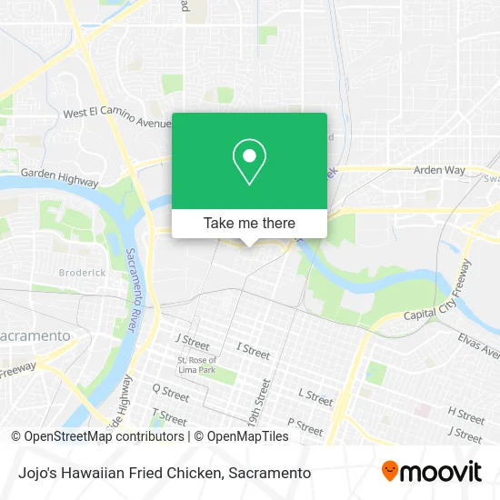 Mapa de Jojo's Hawaiian Fried Chicken