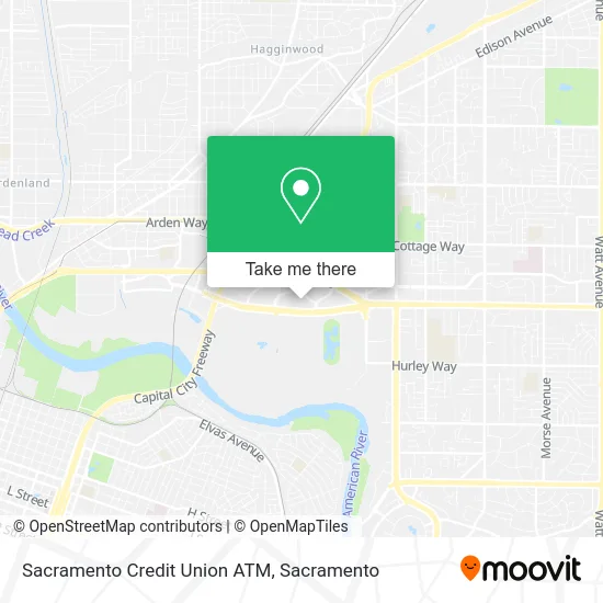 Sacramento Credit Union ATM map