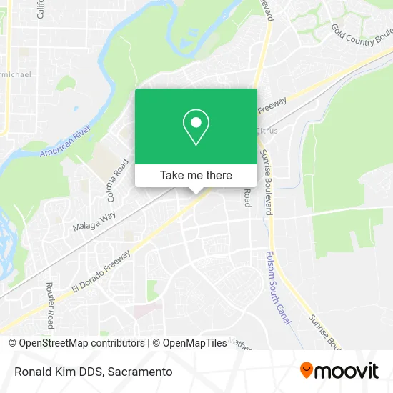 Ronald Kim DDS map