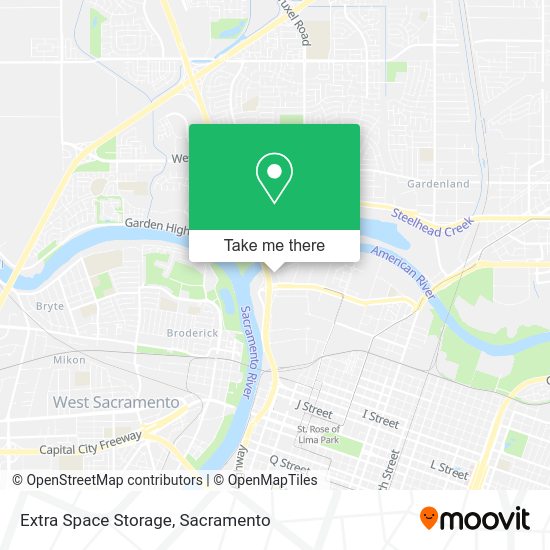 Extra Space Storage map