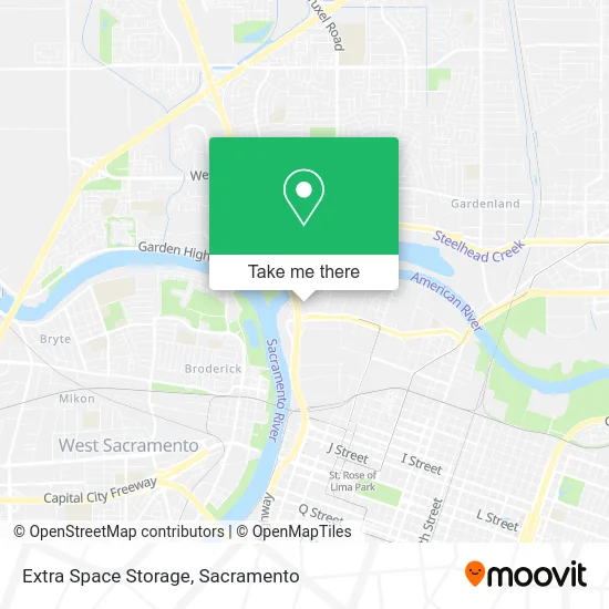 Mapa de Extra Space Storage