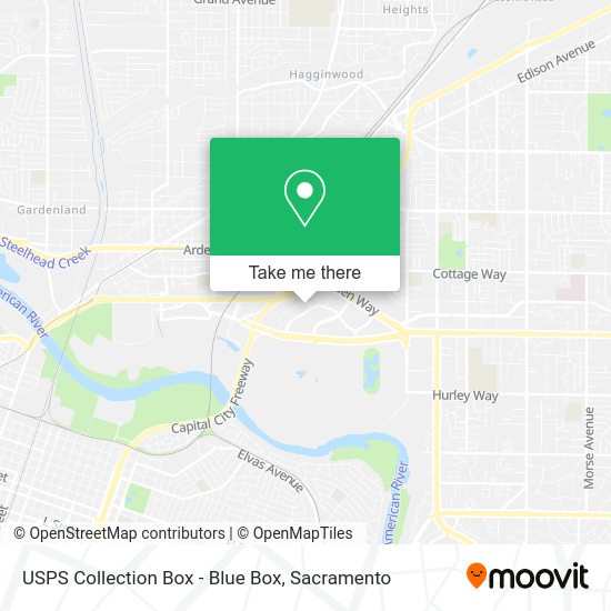 USPS Collection Box - Blue Box map