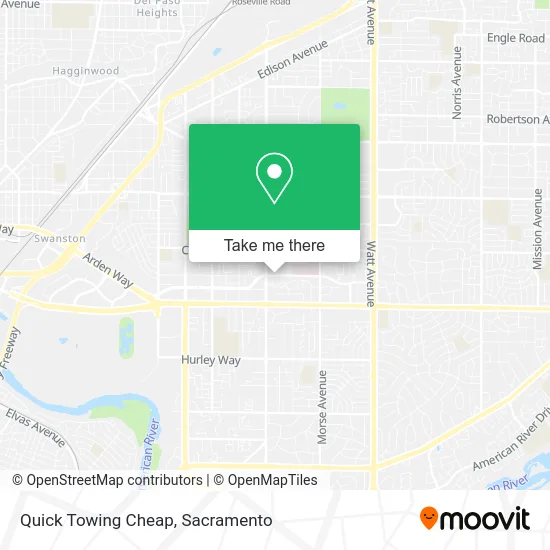 Mapa de Quick Towing Cheap