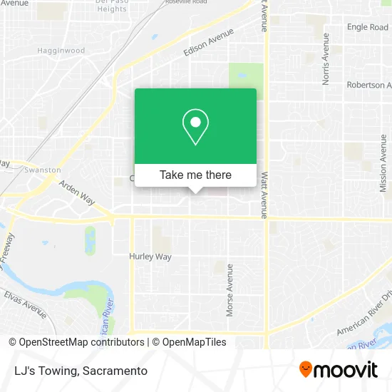 Mapa de LJ's Towing