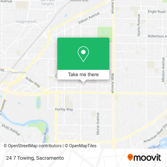 Mapa de 24 7 Towing