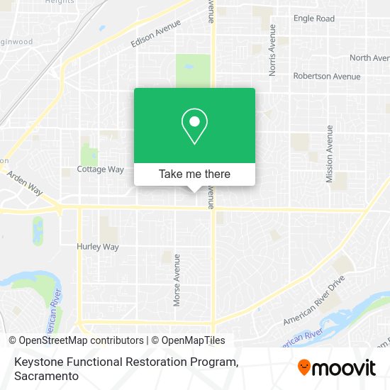 Keystone Functional Restoration Program map