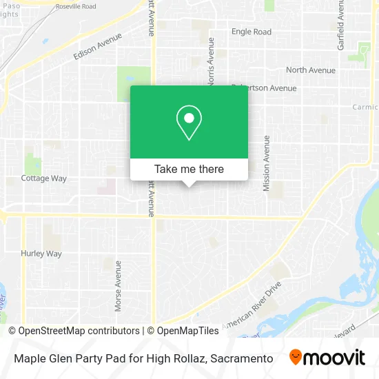 Maple Glen Party Pad for High Rollaz map