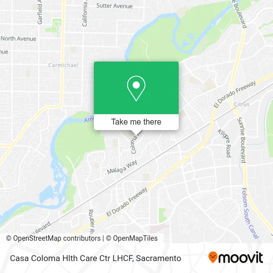 Mapa de Casa Coloma Hlth Care Ctr LHCF