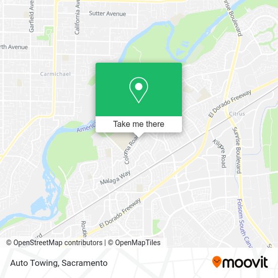 Auto Towing map