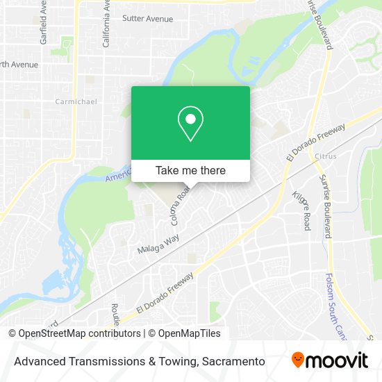 Advanced Transmissions & Towing map