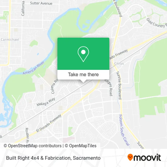Mapa de Built Right 4x4 & Fabrication