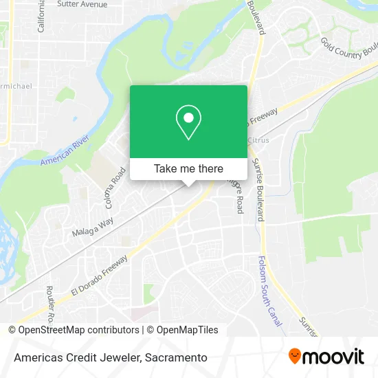 Americas Credit Jeweler map