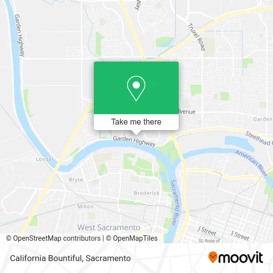 Mapa de California Bountiful