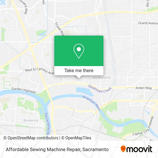 Mapa de Affordable Sewing Machine Repair