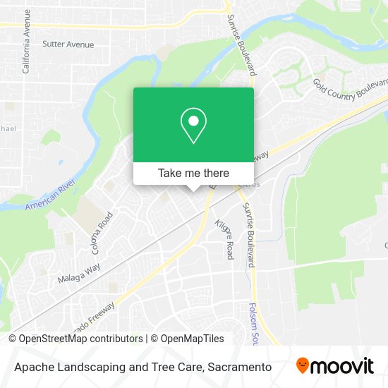 Apache Landscaping and Tree Care map