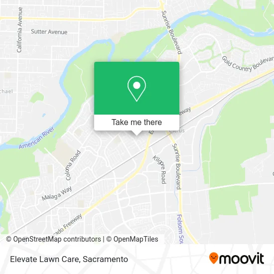 Mapa de Elevate Lawn Care