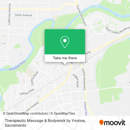Mapa de Therapeutic Massage & Bodywork by Yvonne