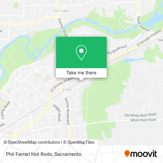 Phil Ferrari Hot Rods map