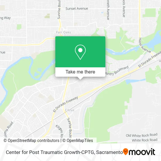 Mapa de Center for Post Traumatic Growth-CPTG