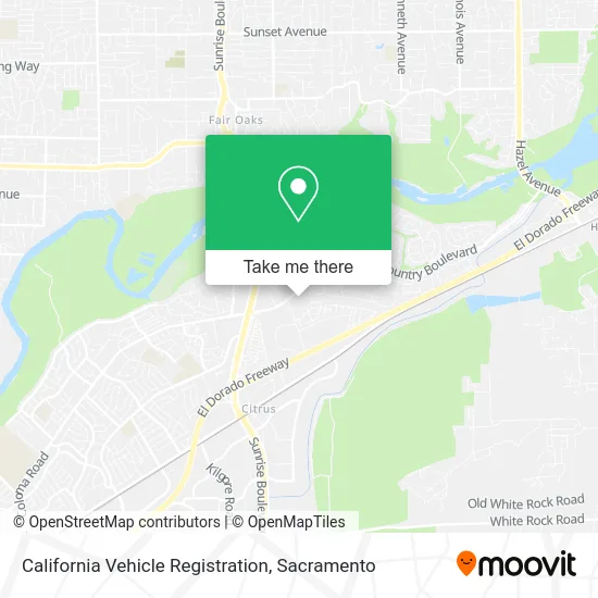 Mapa de California Vehicle Registration