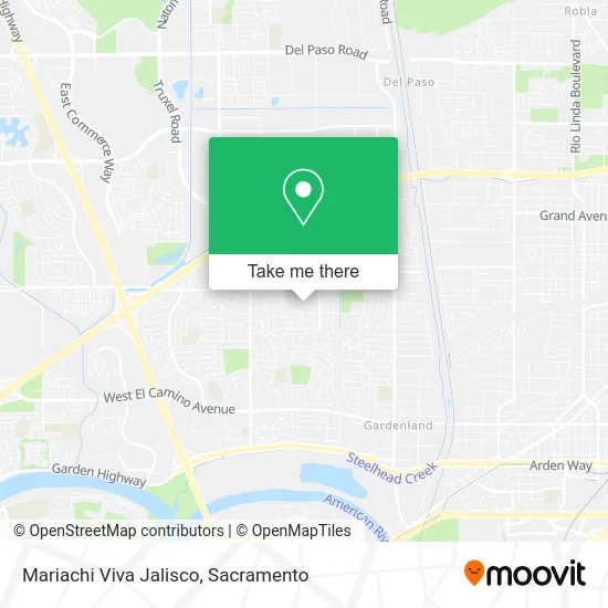 Mariachi Viva Jalisco map