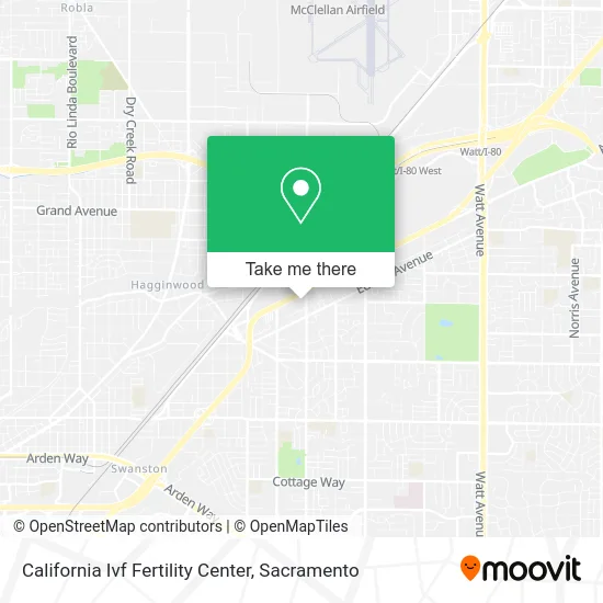 Mapa de California Ivf Fertility Center