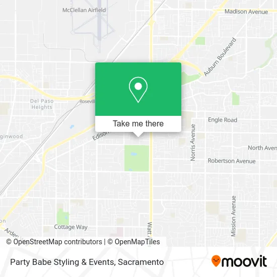Mapa de Party Babe Styling & Events