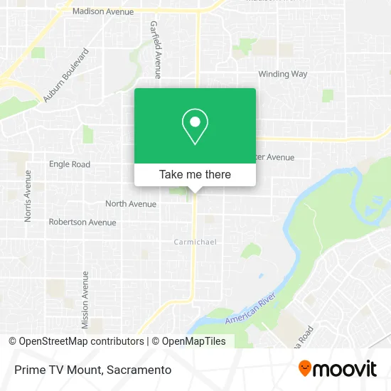 Mapa de Prime TV Mount