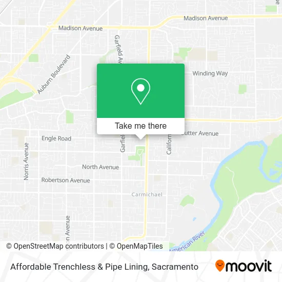 Affordable Trenchless & Pipe Lining map