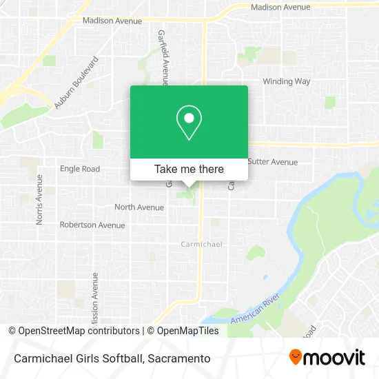 Carmichael Girls Softball map