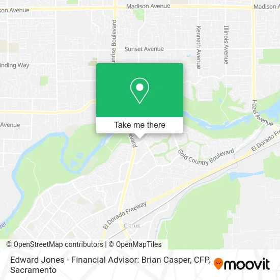 Mapa de Edward Jones - Financial Advisor: Brian Casper, CFP